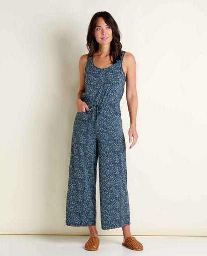 Toad&Co Livvy Sleeveless Sustainable Jumpsuit - by Toad&Co
