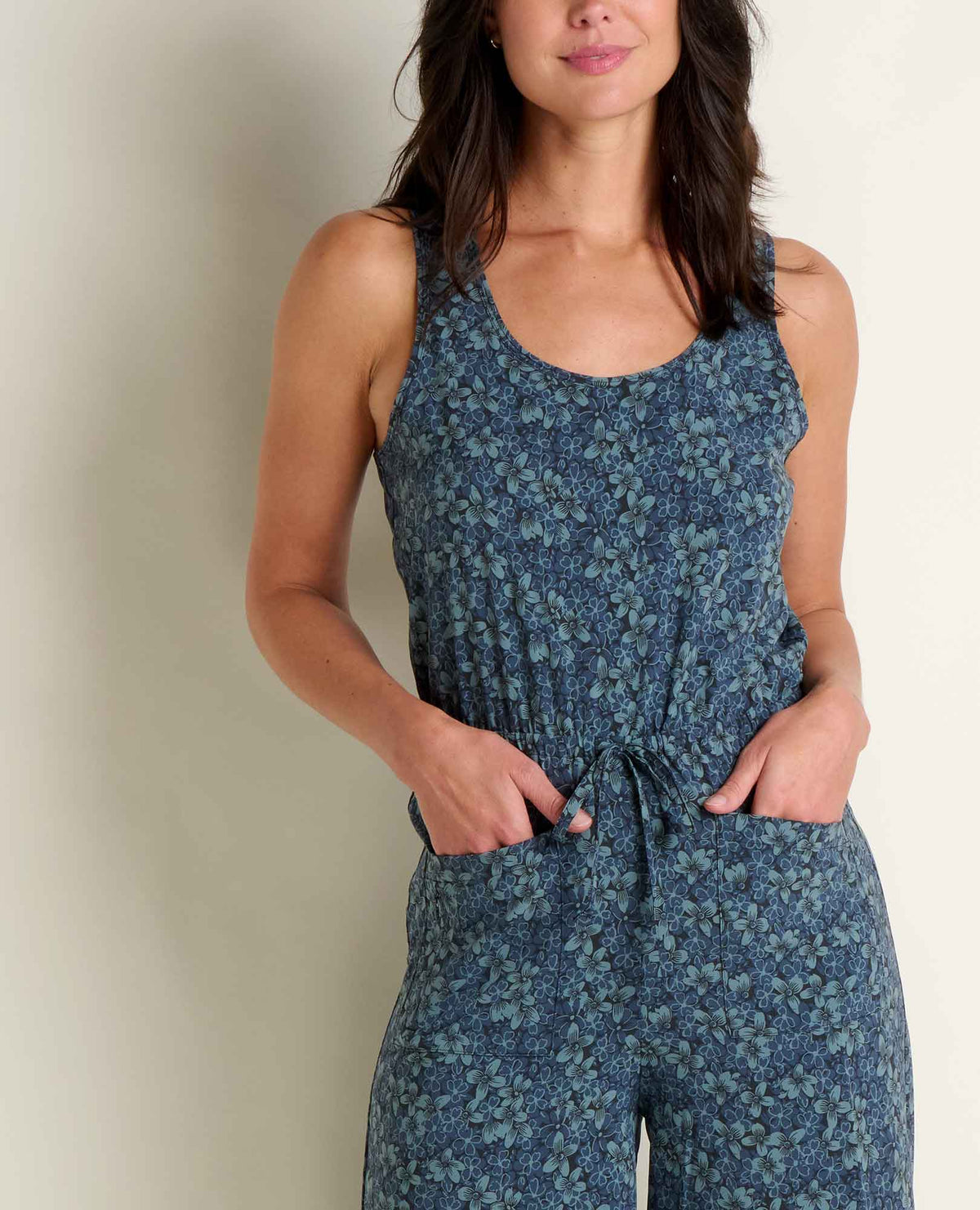 Toad&Co Livvy Sleeveless Sustainable Jumpsuit - by Toad&Co