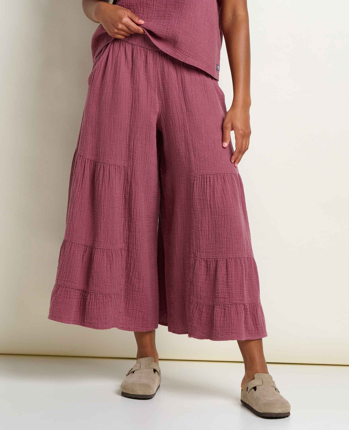 Toad&Co Tate Double Weave Palazzo Pant - Flowy & Wide Leg