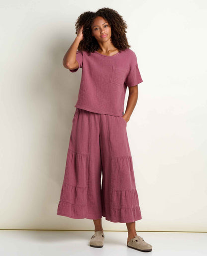 Toad&Co Tate Double Weave Palazzo Pant - Flowy & Wide Leg