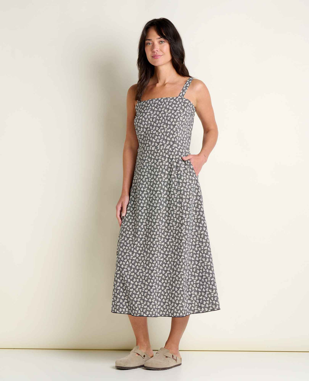Toad&Co Sunkissed Tank Midi Dress - Quick-Dry Recycled Midi Travel Dress