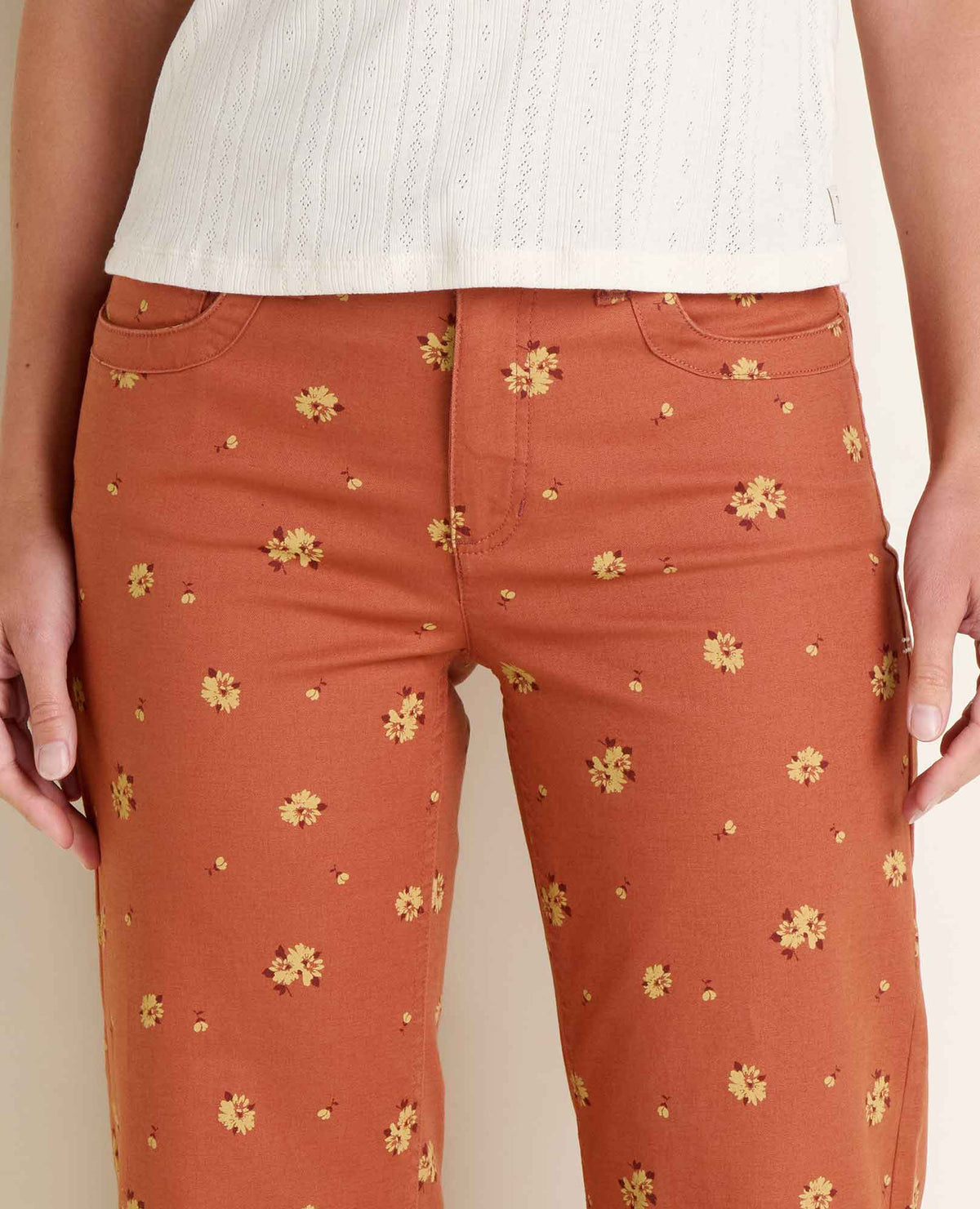 Toad&Co Earthworks Wide Leg Organic Cotton Crop Pant