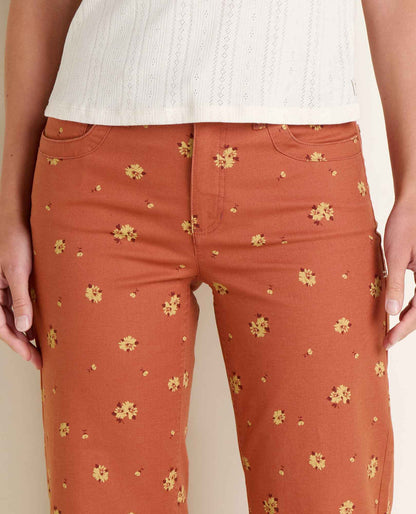 Toad&Co Earthworks Wide Leg Organic Cotton Crop Pant