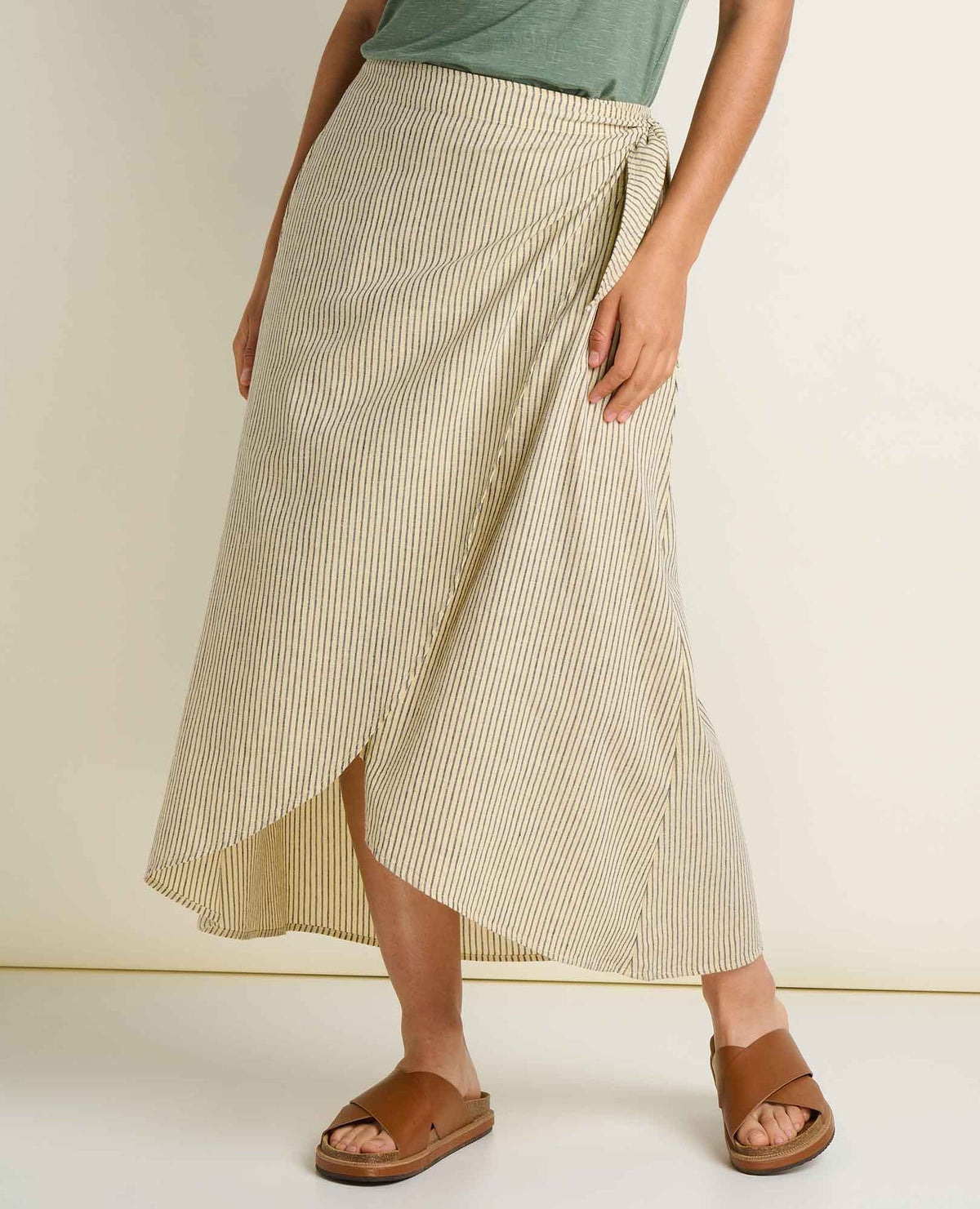Toad&Co Taj Wrap Midi Skirt - Anti-Wrinkle Hemp & TENCEL™ Travel Skirt