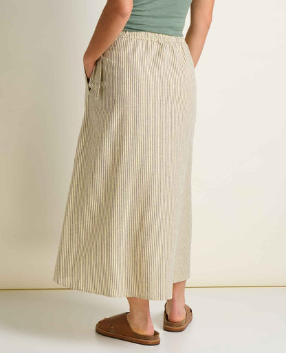 Toad&Co Taj Wrap Midi Skirt - Anti-Wrinkle Hemp & TENCEL™ Travel Skirt
