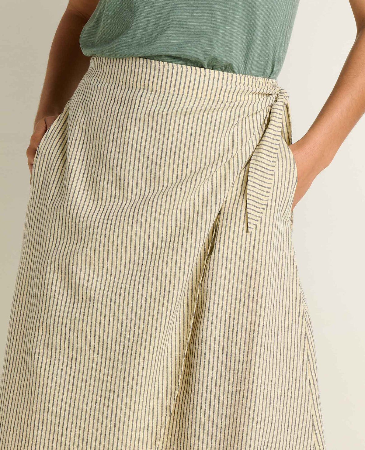 Toad&Co Taj Wrap Midi Skirt - Anti-Wrinkle Hemp & TENCEL™ Travel Skirt