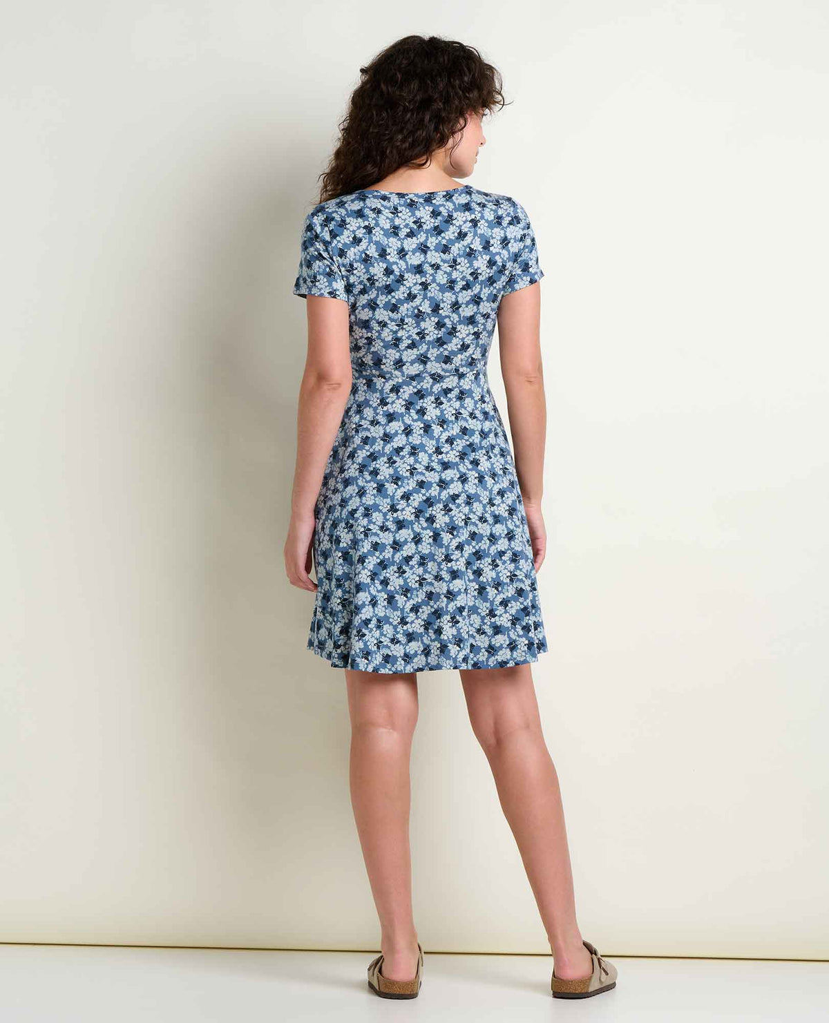 Toad&Co Freesia Wrap Dress - Organic Cotton V-Neck Wrap Dress with Pockets