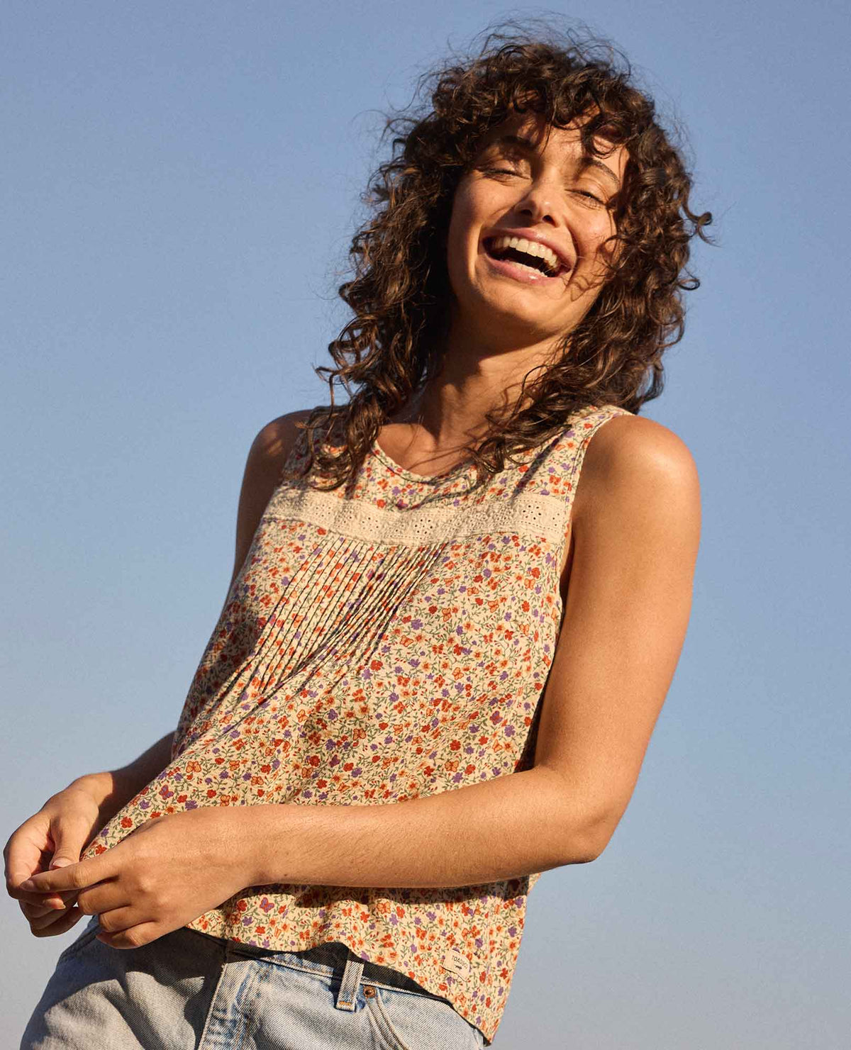 Toad&Co Manzana Pin Tuck Tank - 100% Organic Cotton Pintuck Tank Top