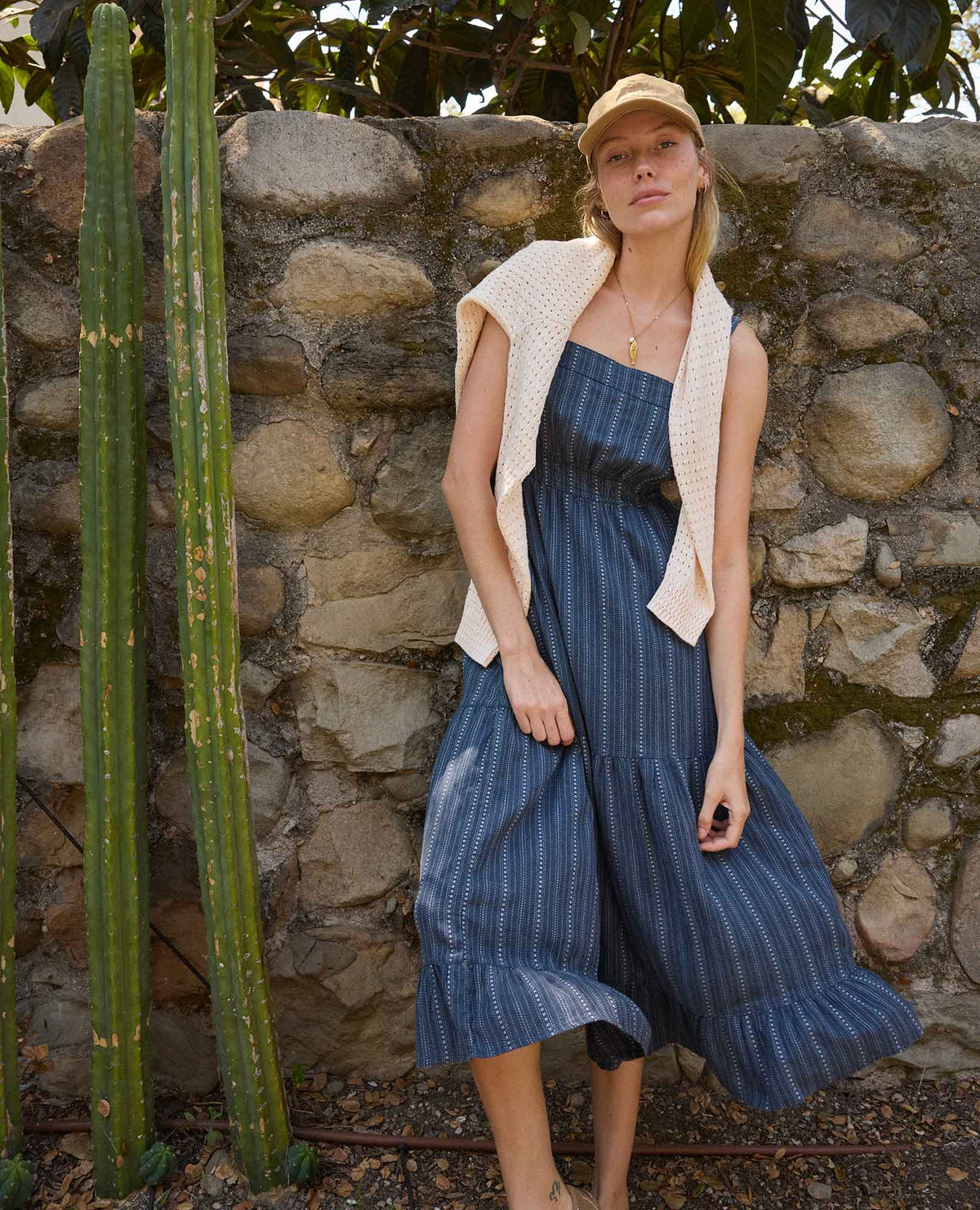 Toad&Co Taj Hemp Tiered Midi Dress - Sustainable Hemp & TENCEL™ Linen-Feel Dress