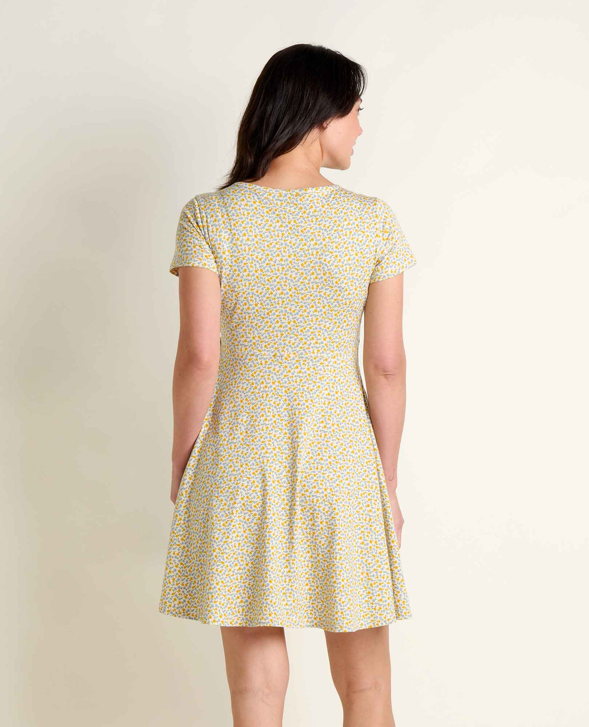 Toad&Co Freesia Wrap Dress - Organic Cotton V-Neck Wrap Dress with Pockets