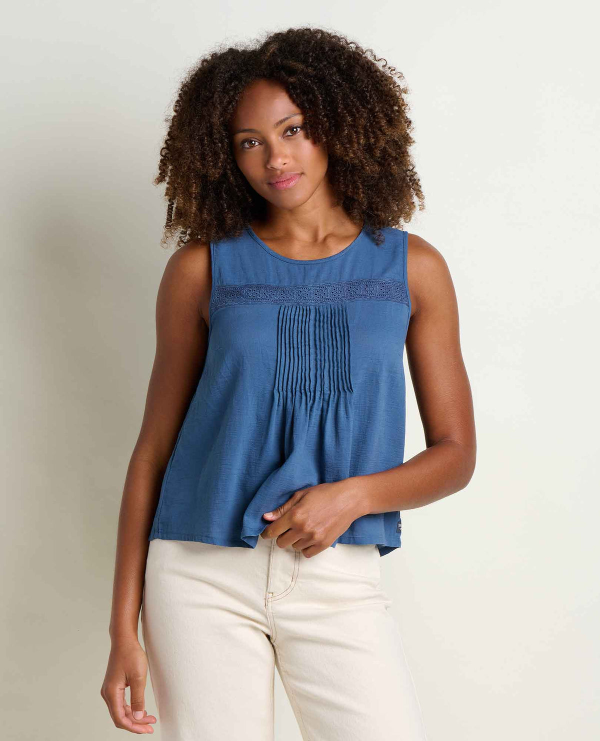 Toad&Co Manzana Pin Tuck Tank - 100% Organic Cotton Pintuck Tank Top