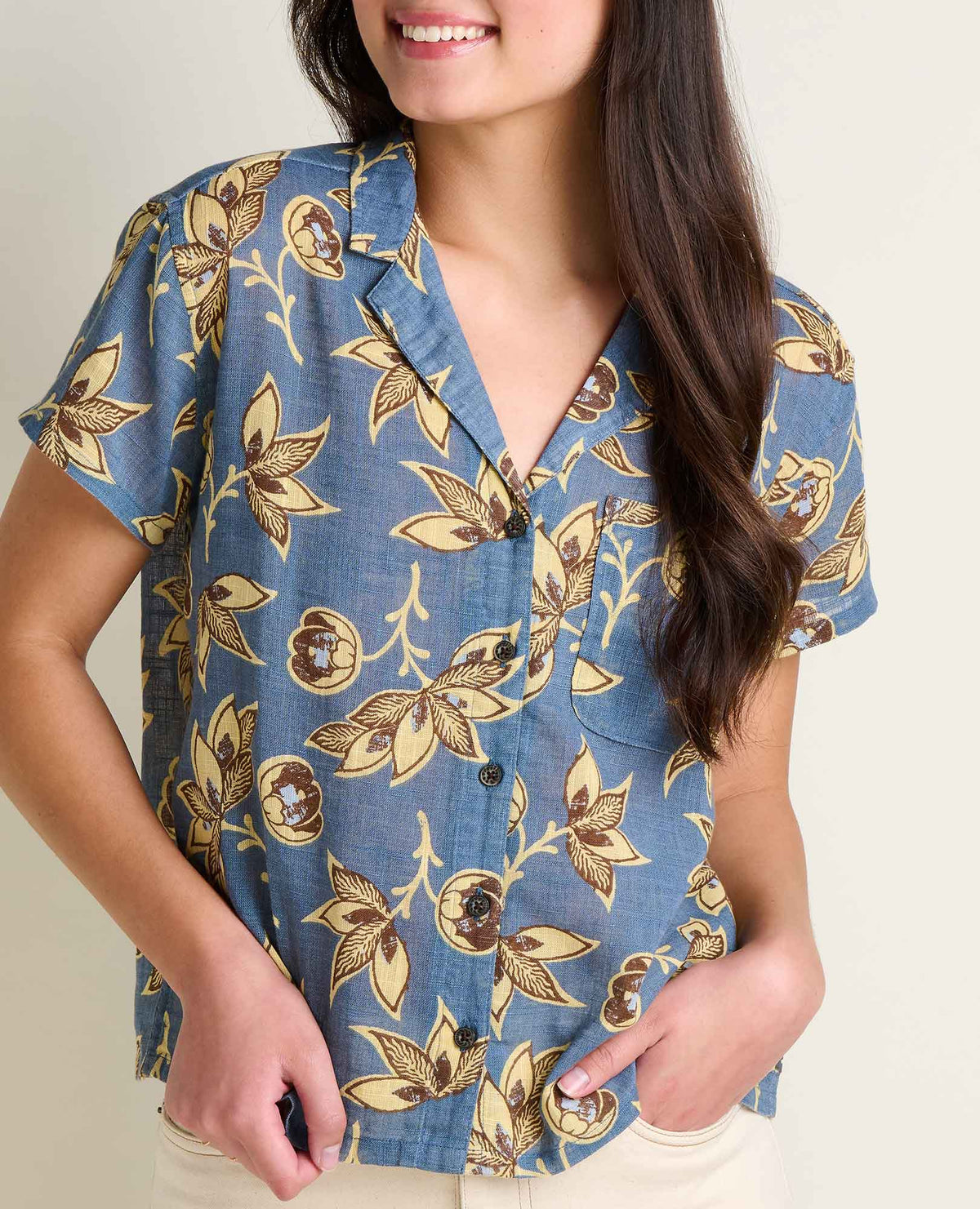 Toad&Co Camp Cove Shirt - Organic Cotton Travel Shirt for Women