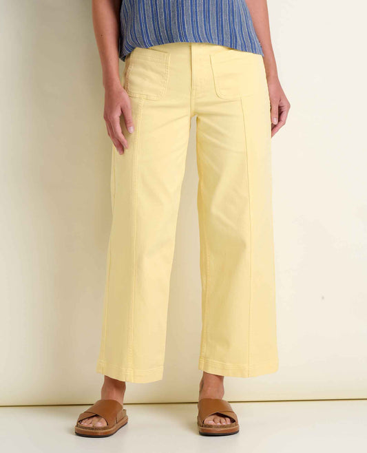 Toad&Co Linden Canvas Wide Leg Sailor Pant - Organic Cotton
