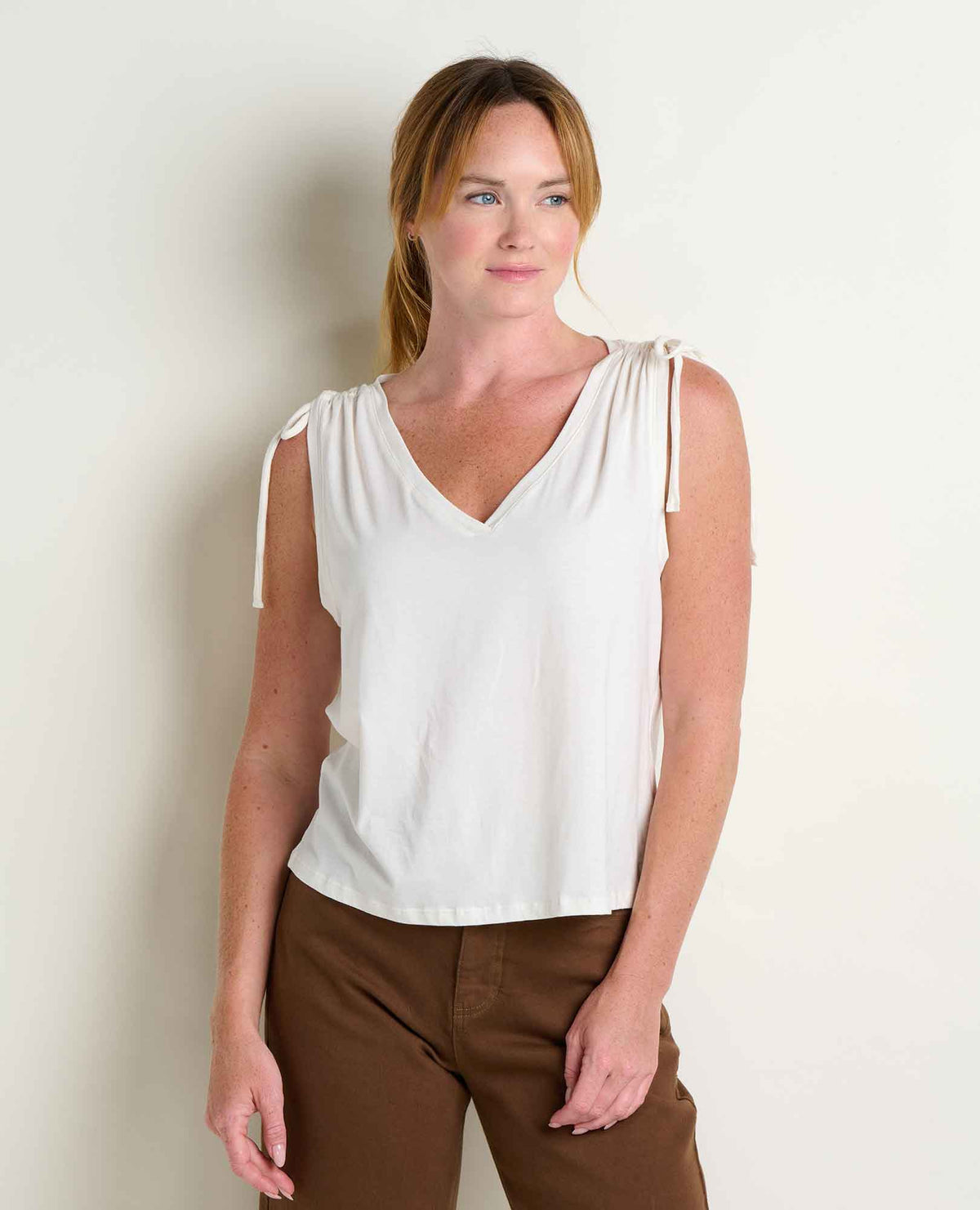 Toad&Co Anza Cinch V-Neck Tank Top - Organic Cotton
