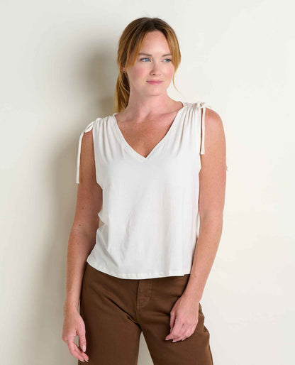 Toad&Co Anza Cinch V-Neck Tank Top - Organic Cotton