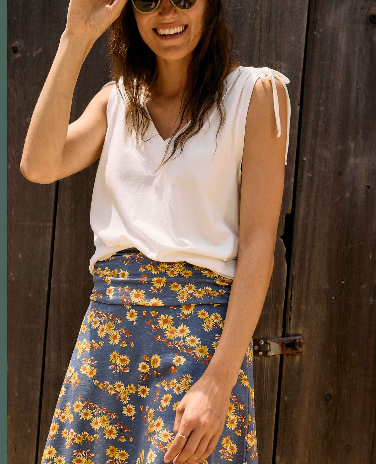 Toad&Co Anza Cinch V-Neck Tank Top - Organic Cotton