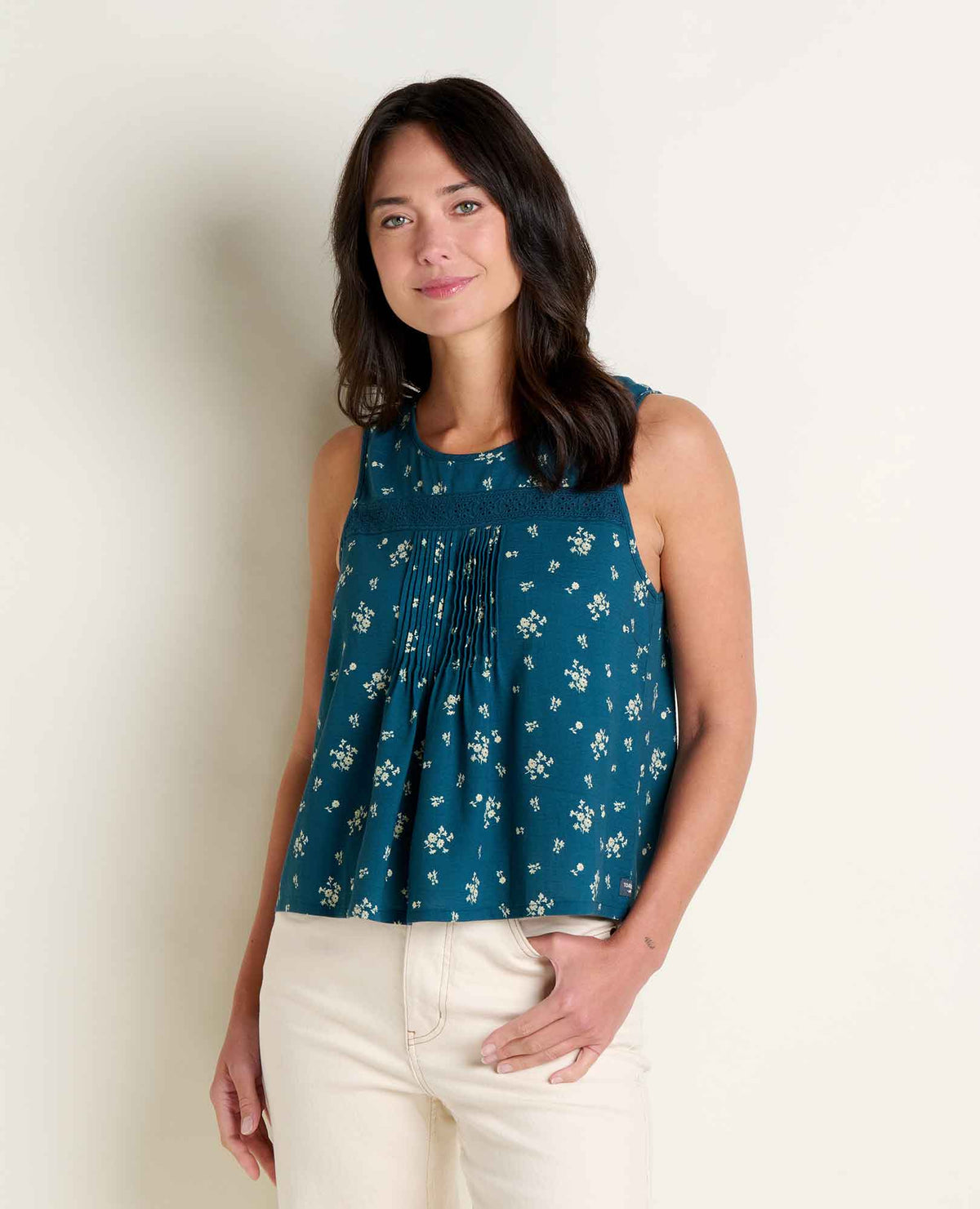 Toad&Co Manzana Pin Tuck Tank - 100% Organic Cotton Pintuck Tank Top