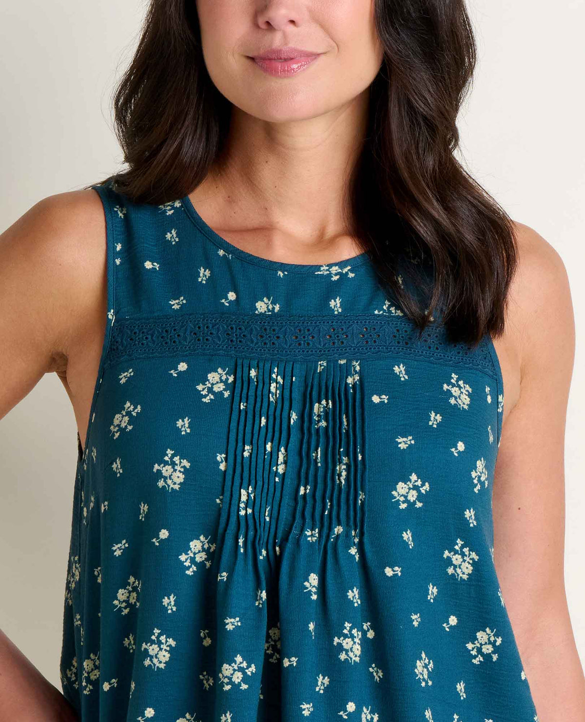 Toad&Co Manzana Pin Tuck Tank - 100% Organic Cotton Pintuck Tank Top