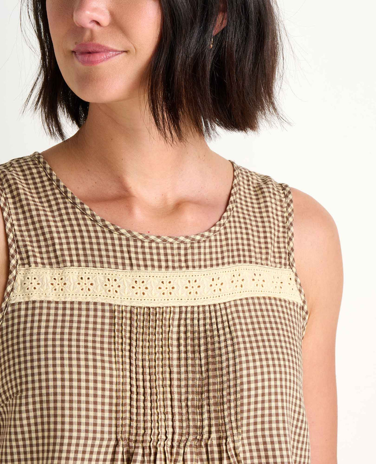 Toad&Co Manzana Pin Tuck Tank - 100% Organic Cotton Pintuck Tank Top