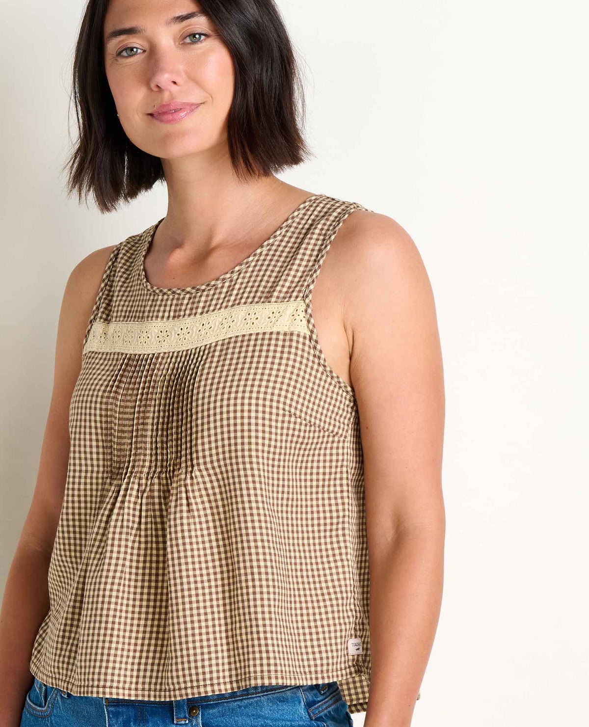 Toad&Co Manzana Pin Tuck Tank - 100% Organic Cotton Pintuck Tank Top