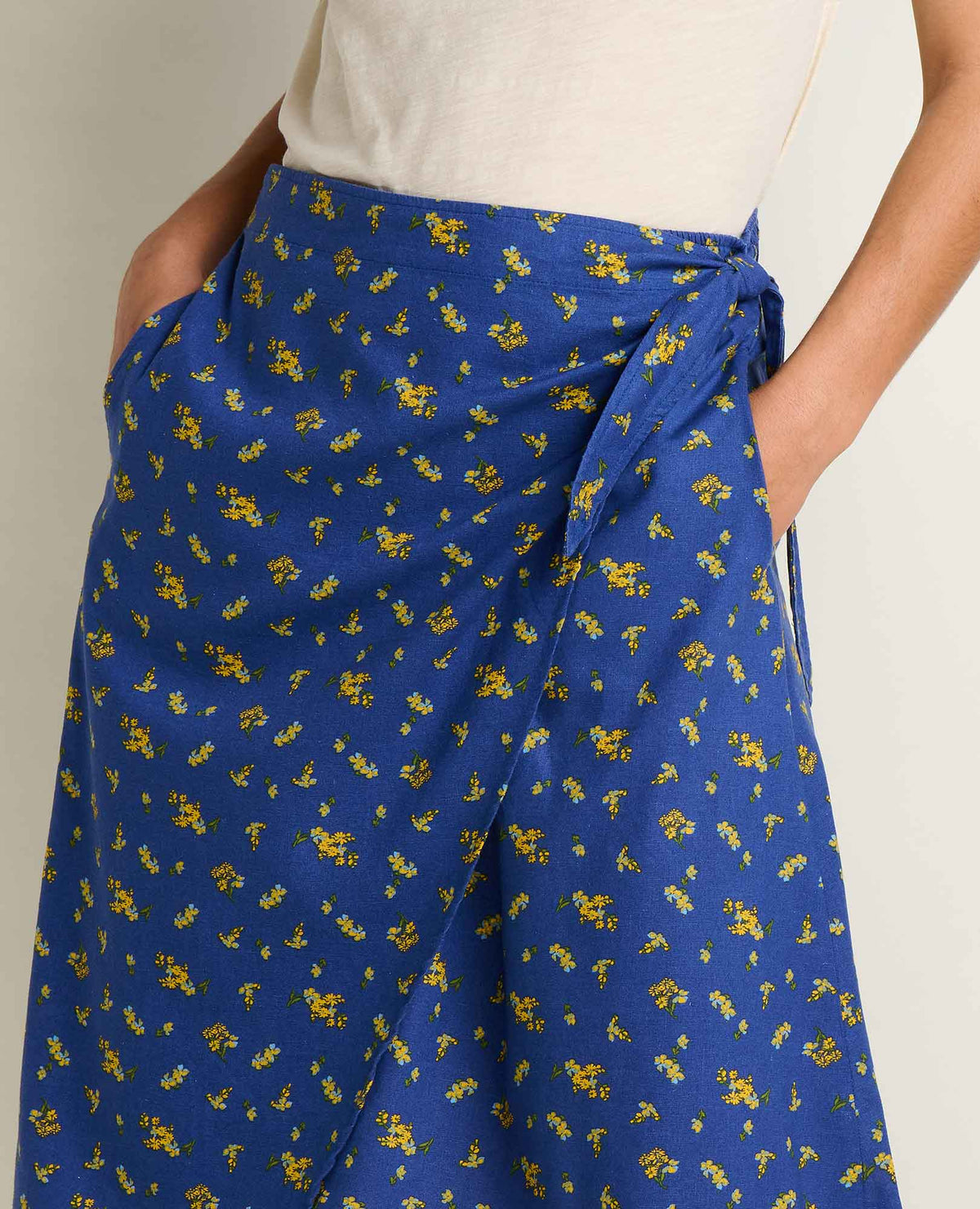 Toad&Co Taj Wrap Midi Skirt - Anti-Wrinkle Hemp & TENCEL™ Travel Skirt