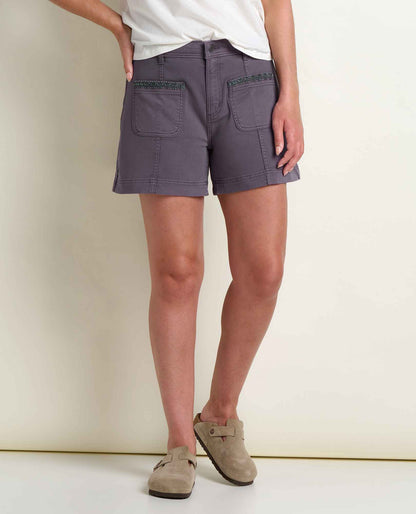 Toad&Co Women's Linden Canvas Short - Organic Cotton Sailor Shorts