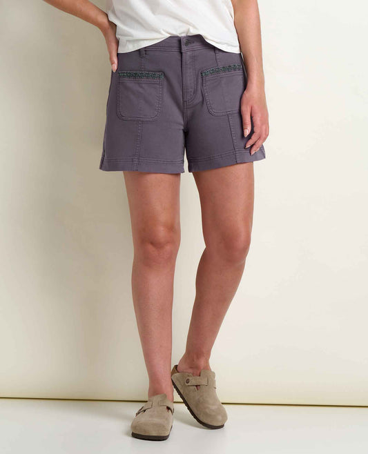 Toad&Co Women's Linden Canvas Short - Organic Cotton Sailor Shorts