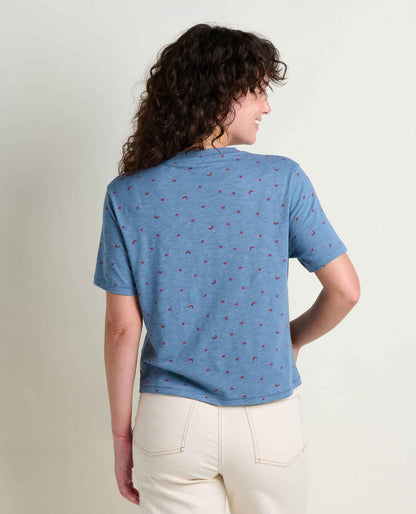 Toad&Co Women's Boundless Jersey Crew - Garment-Dyed Relaxed Fit Top