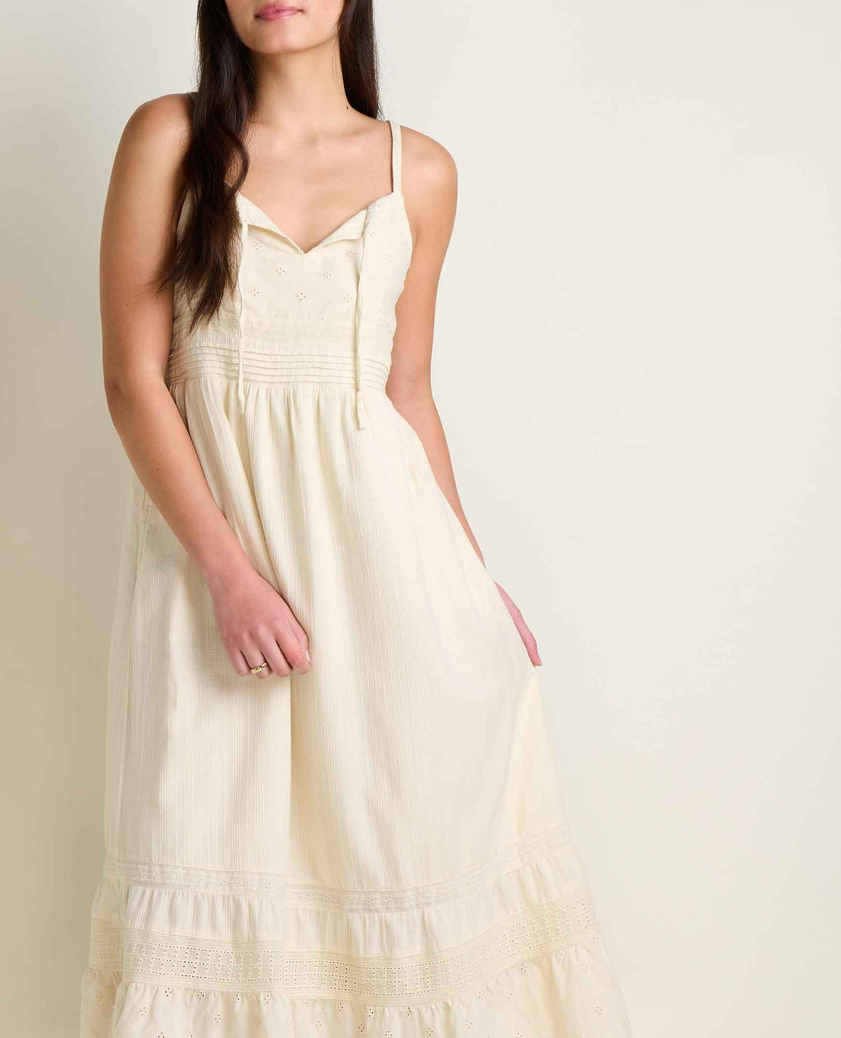 Toad&Co Airscape Tank Midi Dress - Breathable Organic Cotton A-Line Dress