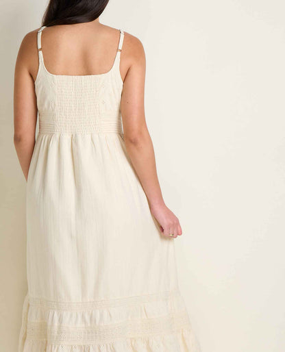 Toad&Co Airscape Tank Midi Dress - Breathable Organic Cotton A-Line Dress