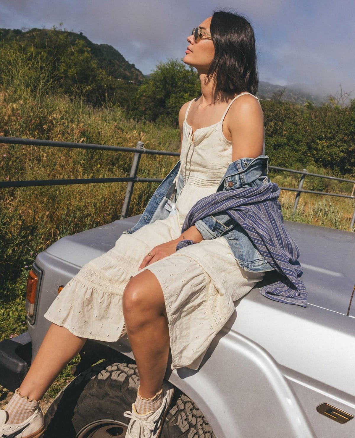Toad&Co Airscape Tank Midi Dress - Breathable Organic Cotton A-Line Dress