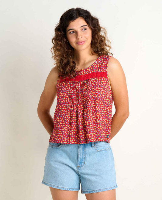 Toad&Co Manzana Pin Tuck Tank - 100% Organic Cotton Pintuck Tank Top