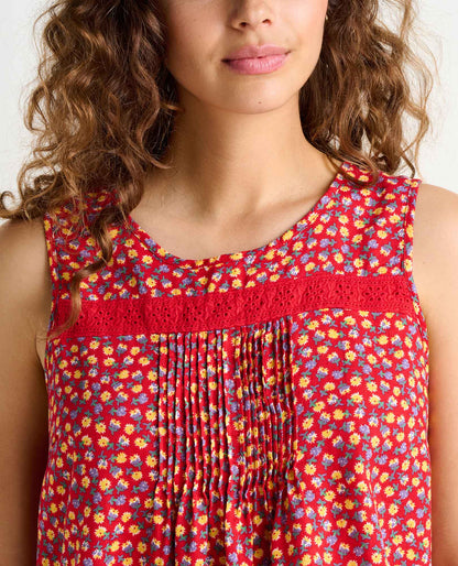 Toad&Co Manzana Pin Tuck Tank - 100% Organic Cotton Pintuck Tank Top