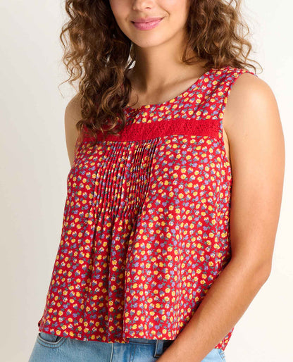 Toad&Co Manzana Pin Tuck Tank - 100% Organic Cotton Pintuck Tank Top