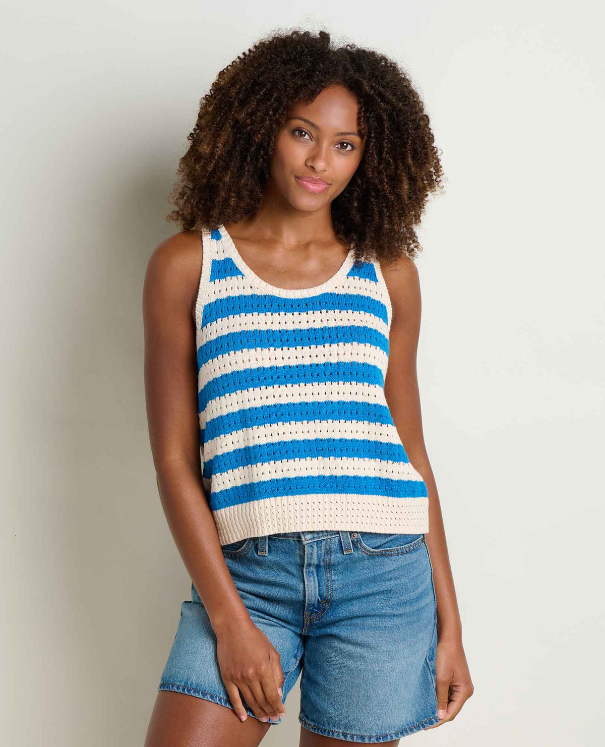 Toad&Co Bianca Pointelle Tank - Recycled Cotton Knit Tank Top