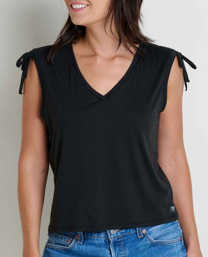 Toad&Co Anza Cinch V-Neck Tank Top - Organic Cotton