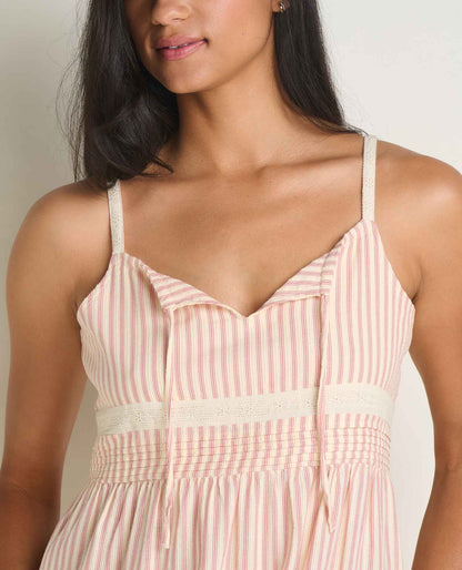 Toad&Co Airscape Tank Midi Dress - Breathable Organic Cotton A-Line Dress