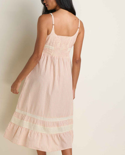 Toad&Co Airscape Tank Midi Dress - Breathable Organic Cotton A-Line Dress