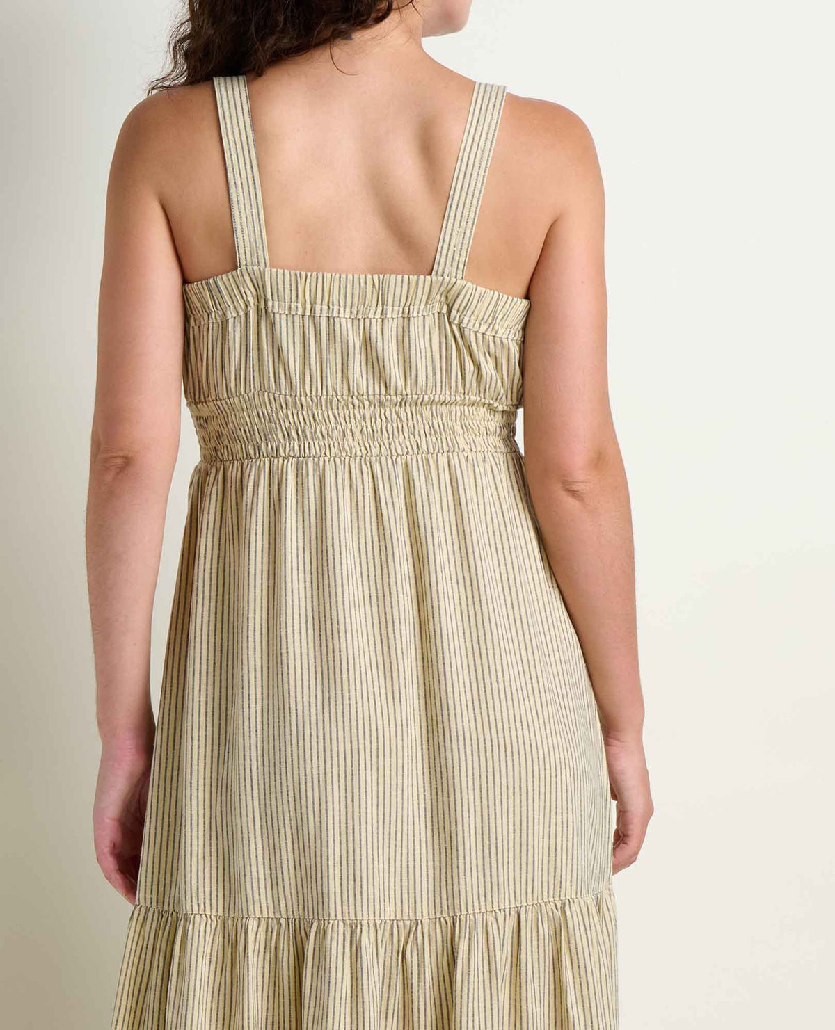 Toad&Co Taj Hemp Tiered Midi Dress - Sustainable Hemp & TENCEL™ Linen-Feel Dress