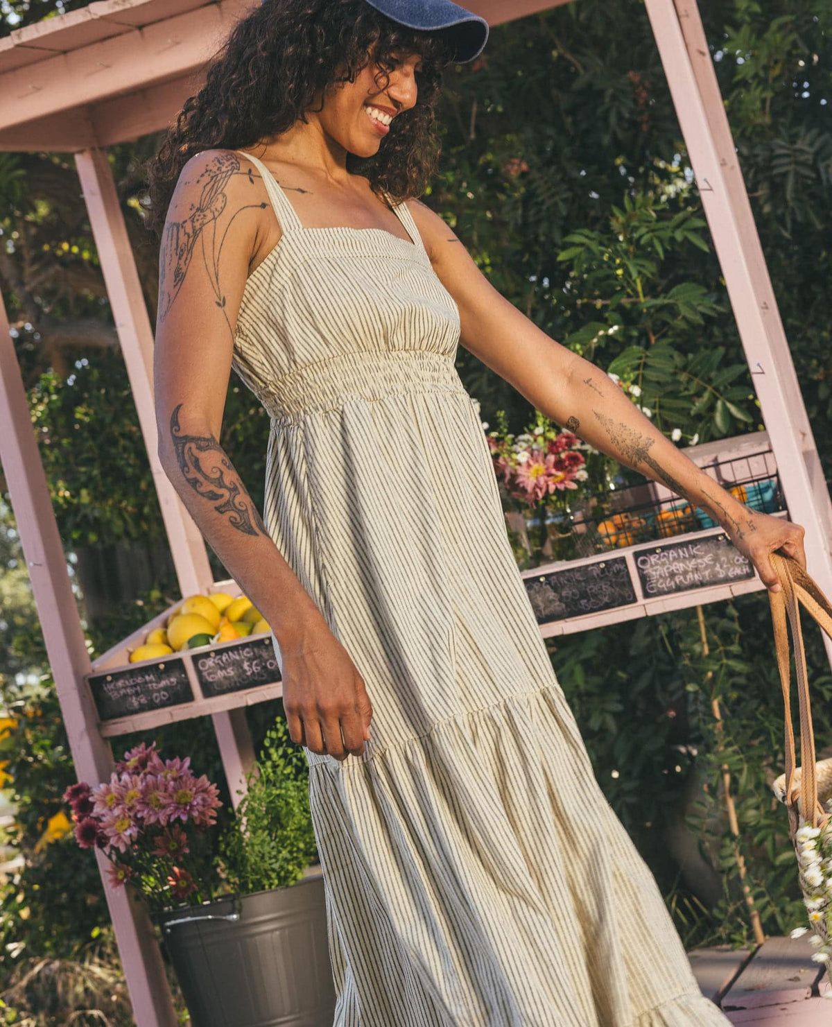 Toad&Co Taj Hemp Tiered Midi Dress - Sustainable Hemp & TENCEL™ Linen-Feel Dress