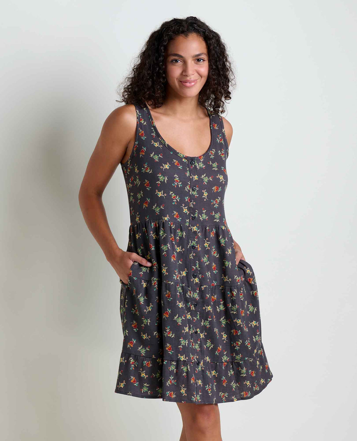 Toad&Co Manzana Tiered Sleeveless Dress - Organic Cotton