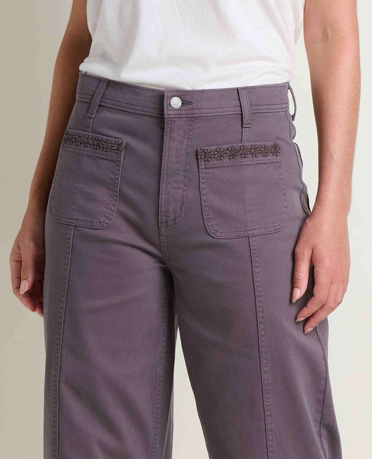 Toad&Co Linden Canvas Wide Leg Sailor Pant - Organic Cotton