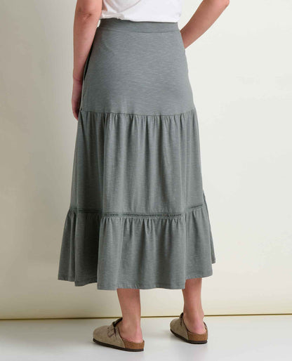 Toad&Co Marigold Tiered Midi Skirt - Organic Cotton & TENCEL™ Flowy Skirt