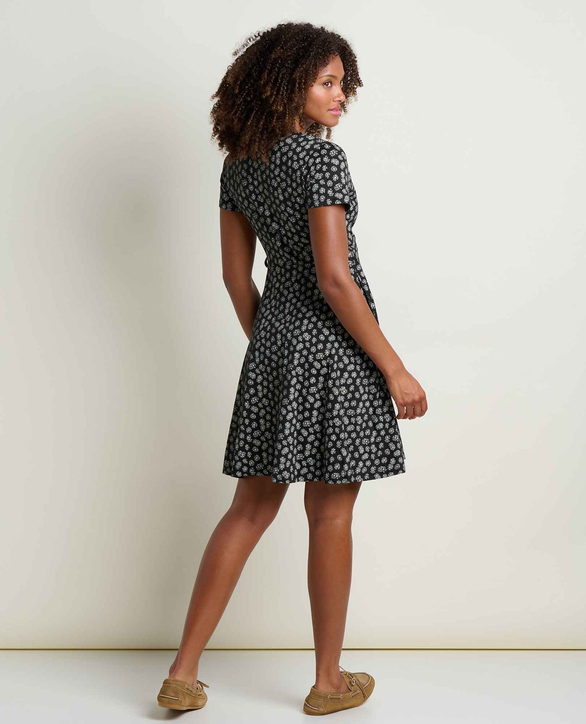 Toad&Co Freesia Wrap Dress - Organic Cotton V-Neck Wrap Dress with Pockets