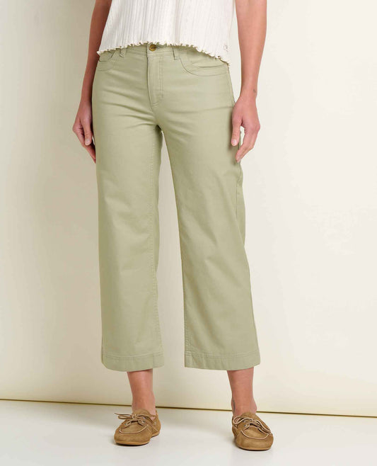 Toad&Co Earthworks Wide Leg Organic Cotton Crop Pant