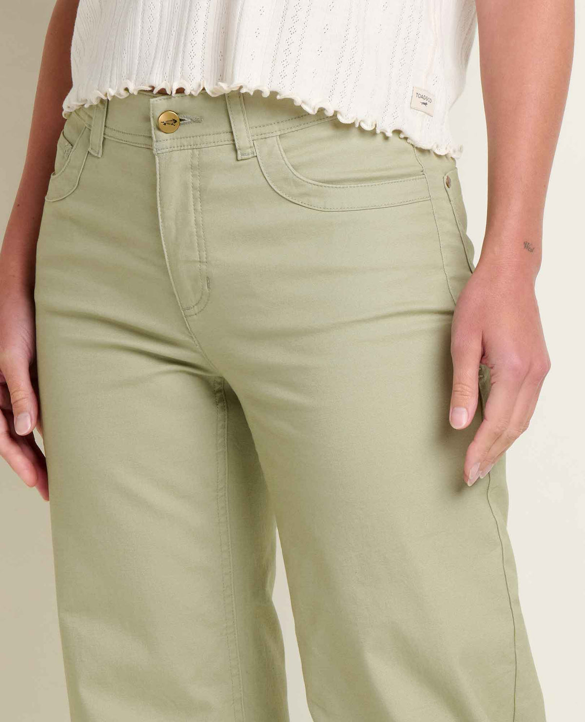 Toad&Co Earthworks Wide Leg Organic Cotton Crop Pant