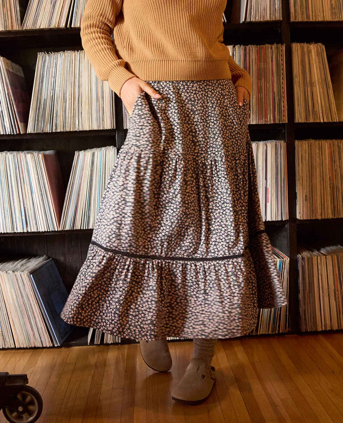 Toad&Co Marigold Tiered Midi Skirt - Soft, Stretchy, and Eco-Friendly