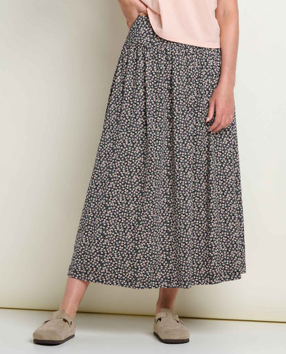 Toad&Co Chaka Midi Skirt - Organic Cotton & TENCEL™ A-Line Midi Skirt