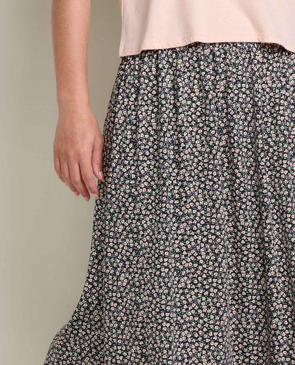Toad&Co Chaka Midi Skirt - Organic Cotton & TENCEL™ A-Line Midi Skirt