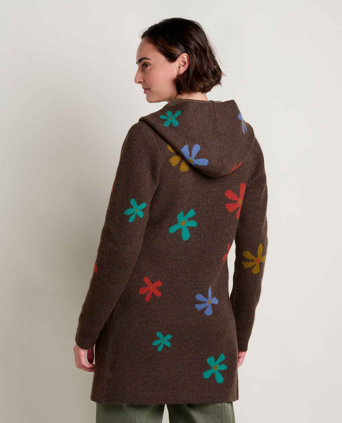 Toad&Co Heartfelt Merino Wool Open Front Cardigan Hoodie